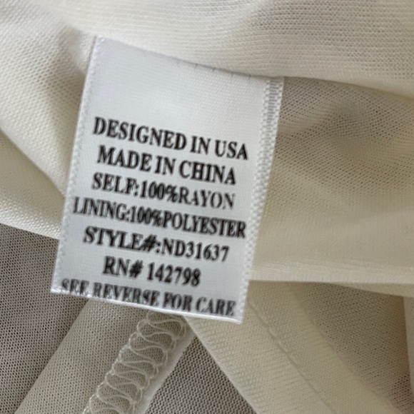 New Dia Floral Babydoll Dress Large Boho Cottagecore Tiered V Neck flowy - Picture 4 of 6